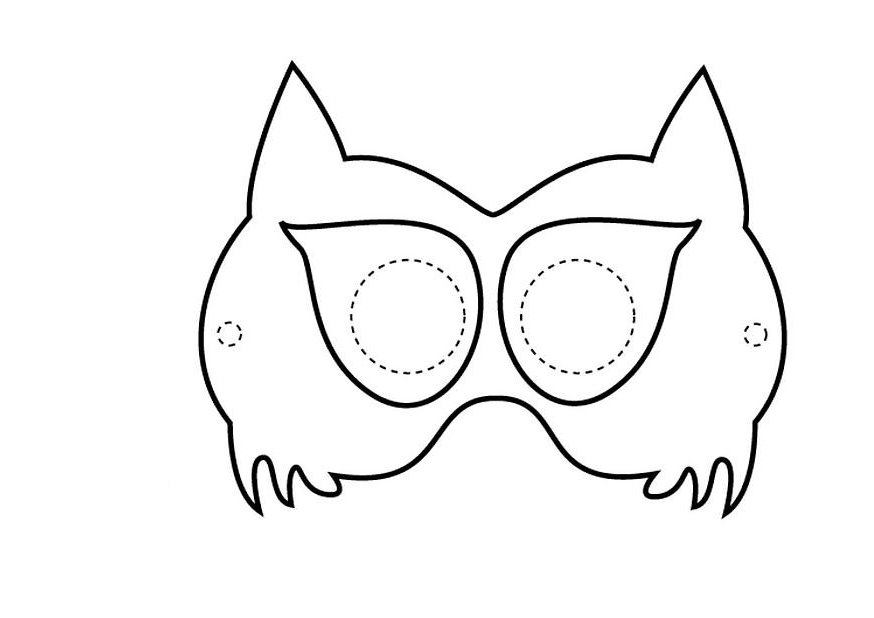 Coloriage d'un masque original à motifs variés