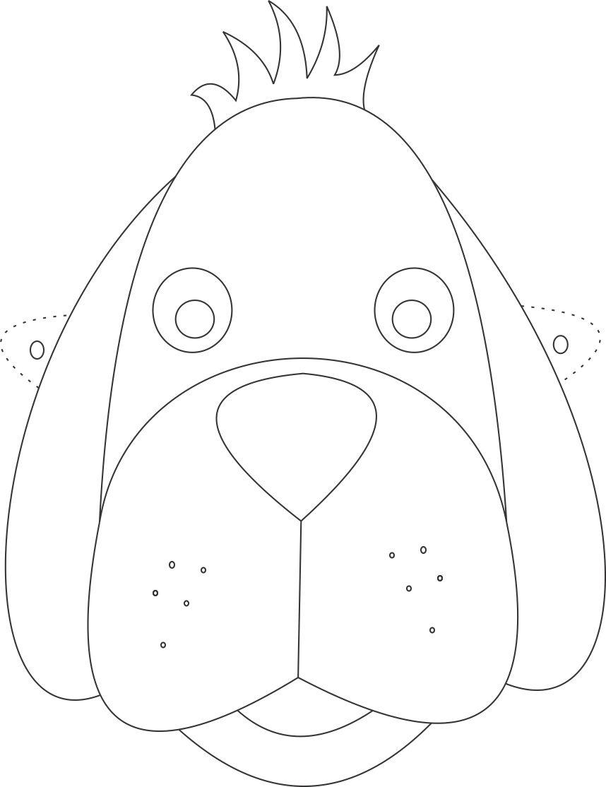 Coloriage d'un masque original avec motifs variés