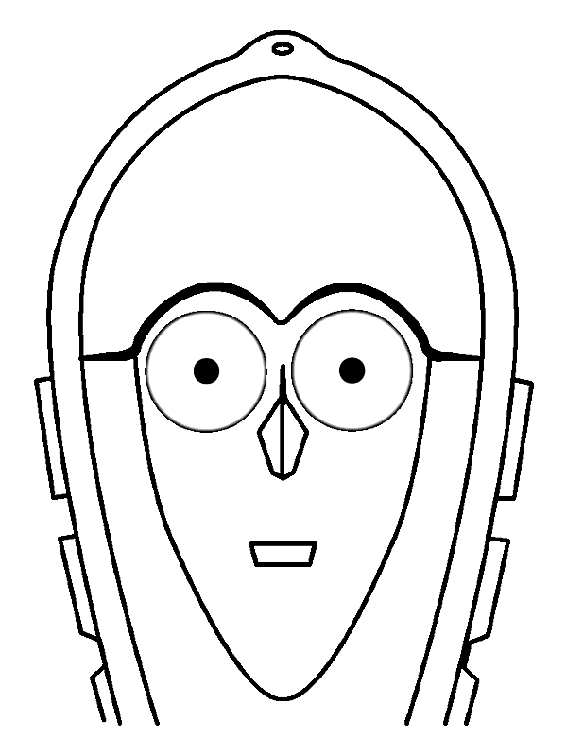 Coloriage d'un masque original avec motifs variés