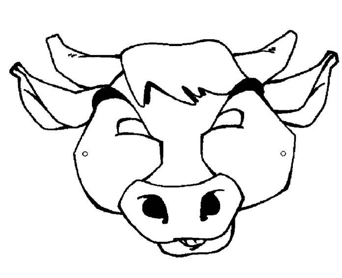 Coloriage d'un masque original à motifs variés