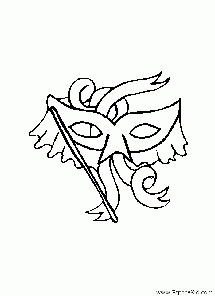 Masque original à colorier avec motifs variés et expressions faciales
