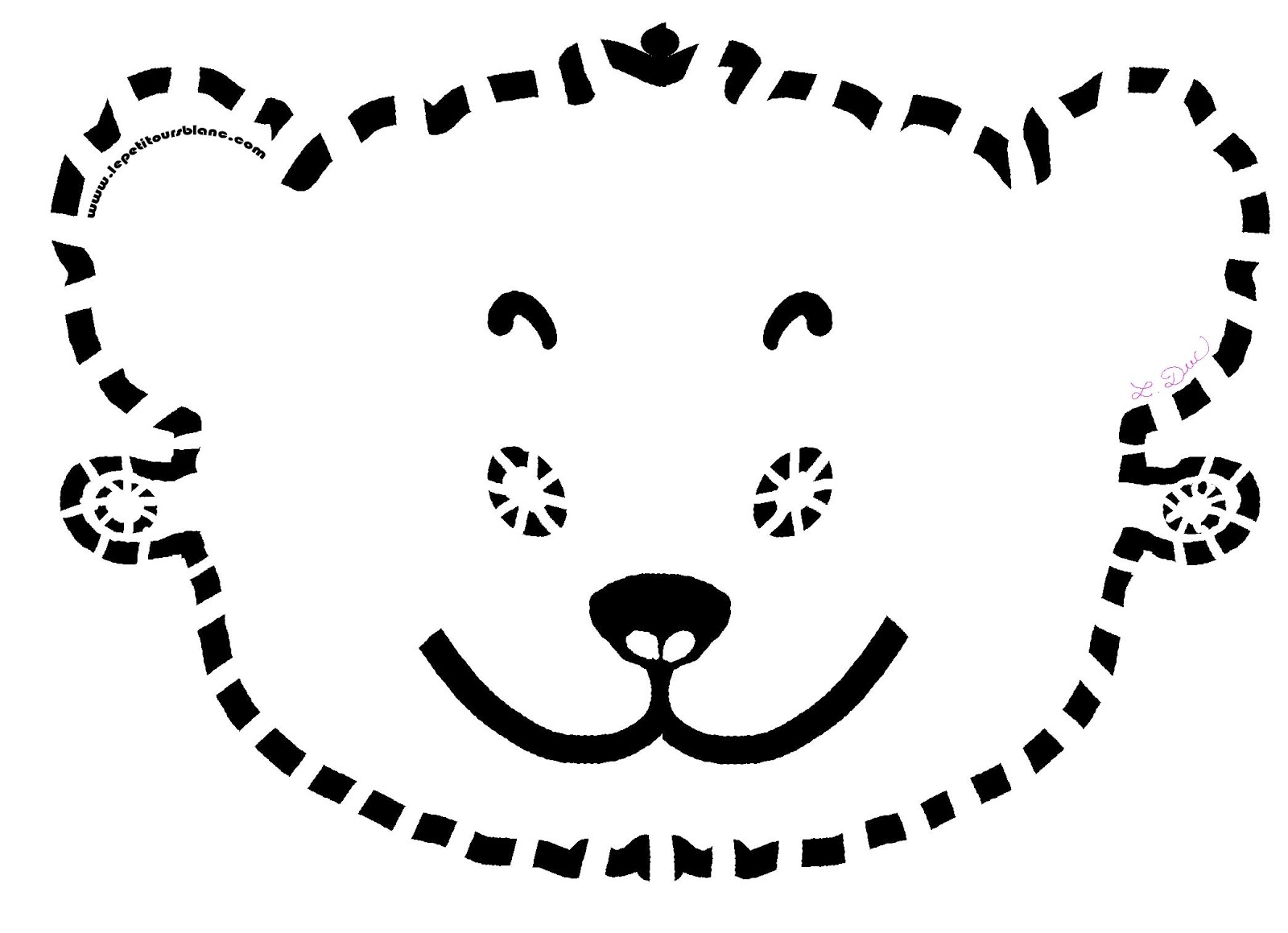 Coloriage d'un masque original avec motifs variés
