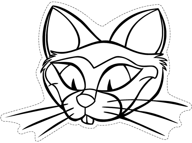 Coloriage d'un masque original à motifs variés
