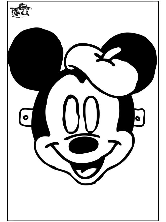 Coloriage d'un masque original avec motifs variés