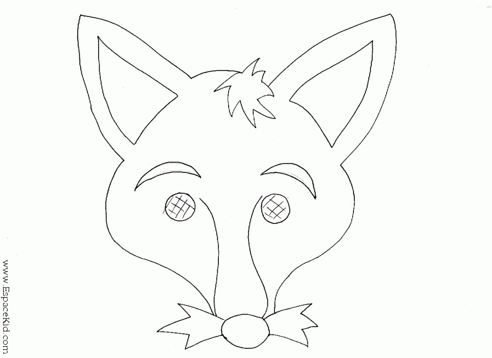Coloriage d'un masque original avec motifs géométriques
