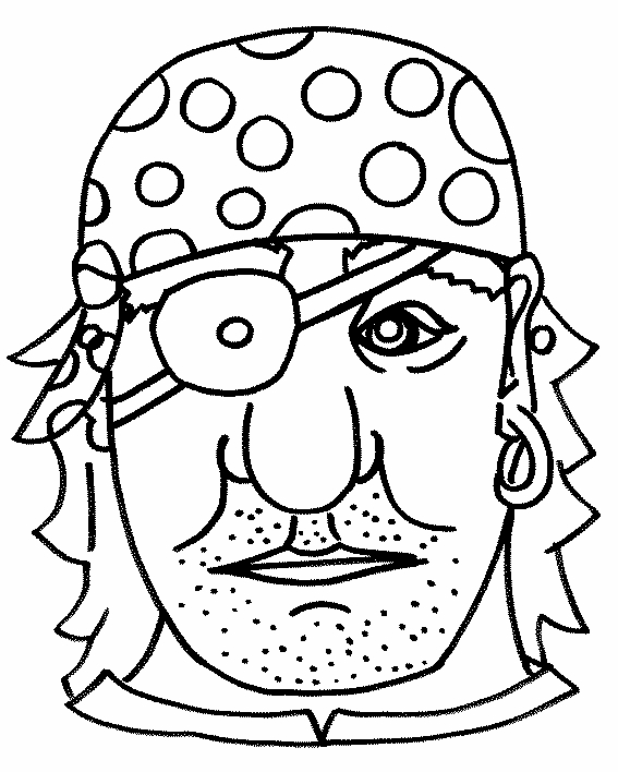 Coloriage d'un masque original avec motifs variés