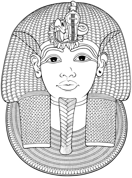 Masque original à colorier avec motifs variés