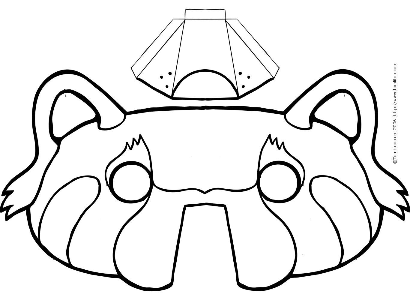 Coloriage d'un masque décoratif original avec motifs variés
