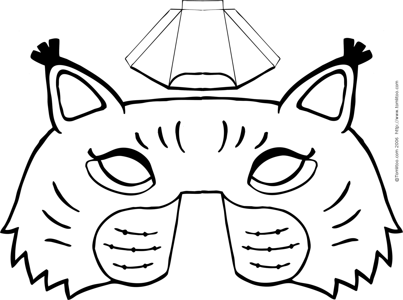 Coloriage d'un masque original avec motifs variés