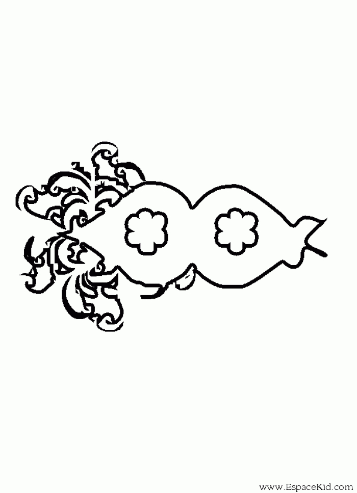 Coloriage d'un masque original avec motifs variés