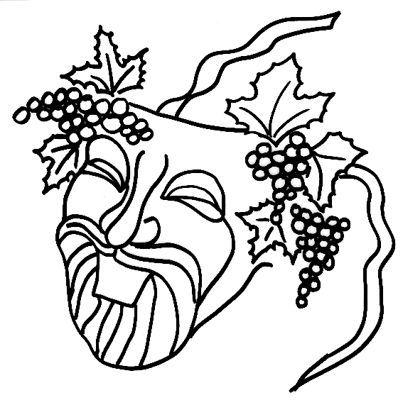 Coloriage d'un masque original avec motifs variés