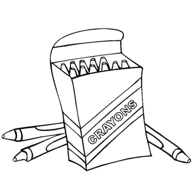 Coloriage de matériel scolaire avec divers objets de classe