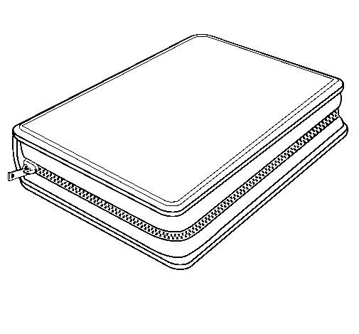 Coloriage de matériel scolaire sur une table
