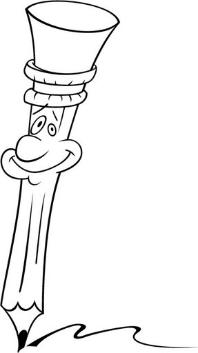 Coloriage de matériel scolaire varié sur un bureau