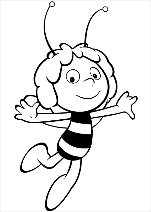 Maya l'abeille en pleine exploration de la nature
