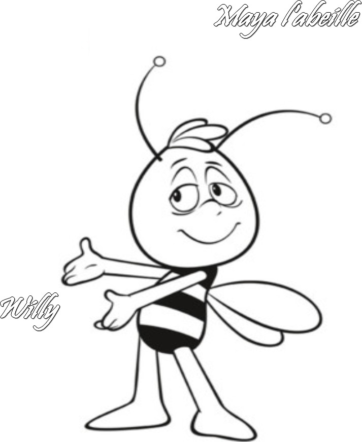 Maya l'abeille en pleine exploration florale
