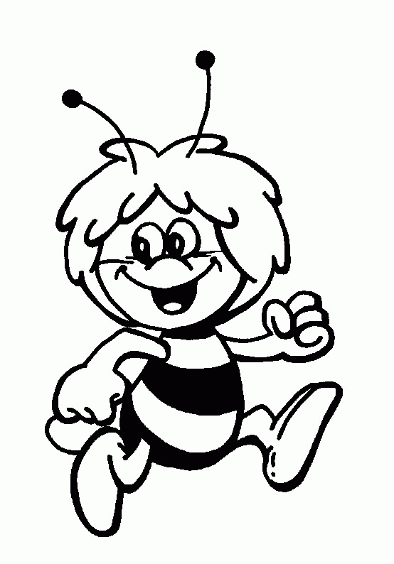 Maya l'abeille en pleine exploration florale