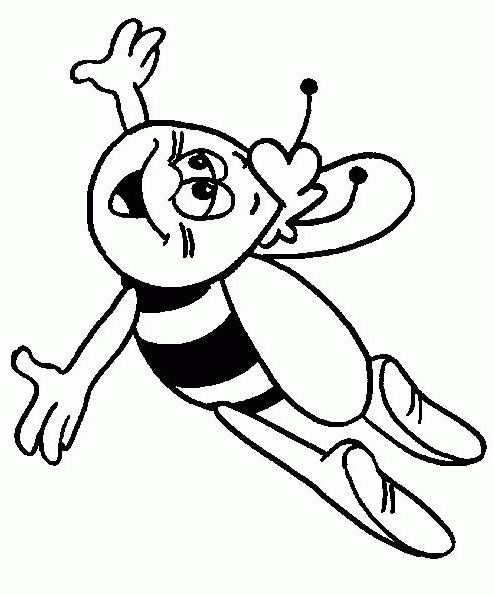 Maya l'abeille en pleine exploration florale