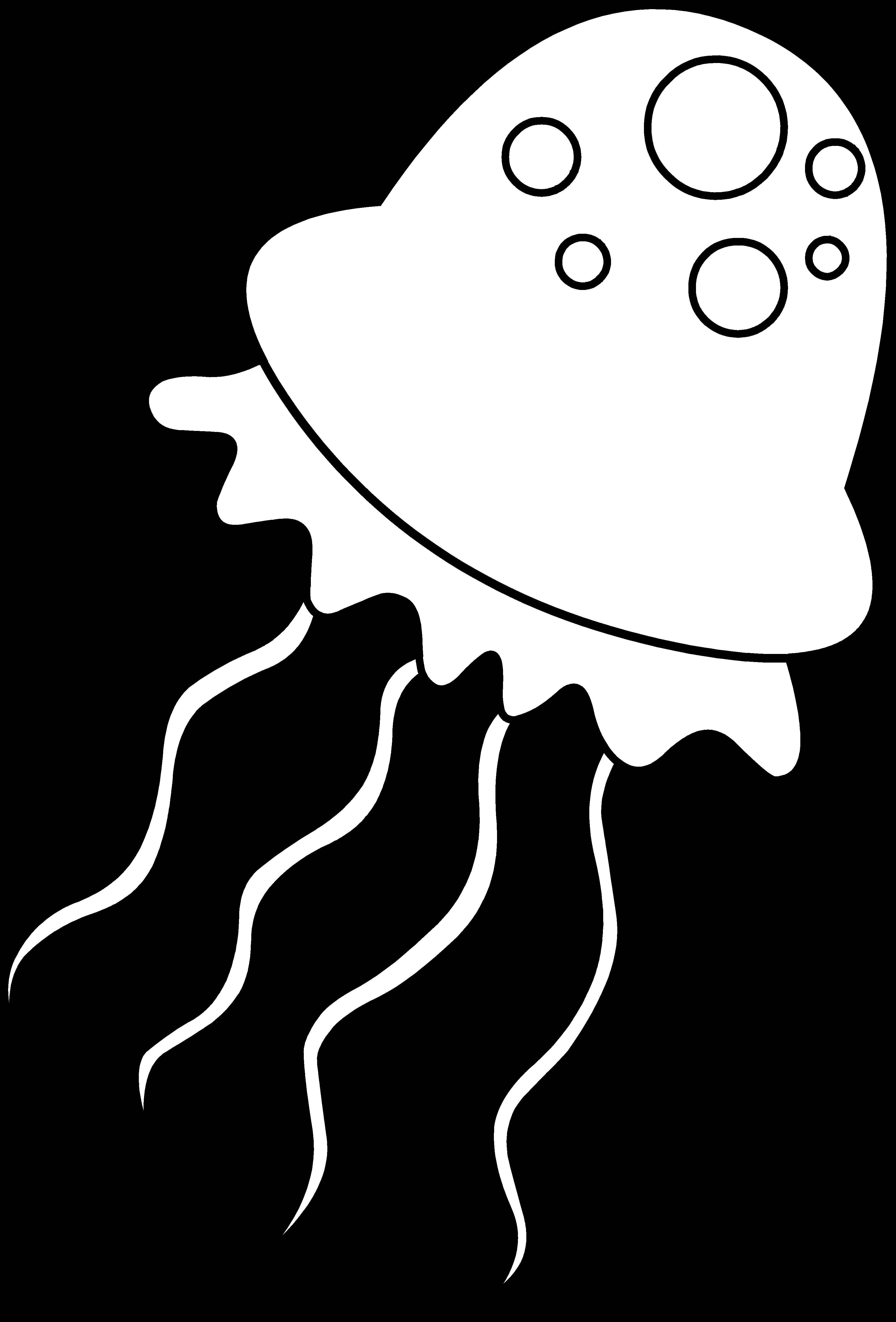 Coloriage d'une méduse flottante dans l'océan