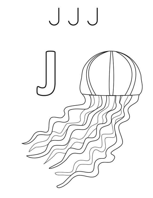 Coloriage d'une méduse flottant en mer