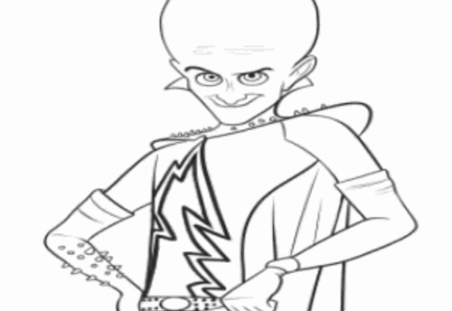Megamind en pleine réflexion dans un décor urbain