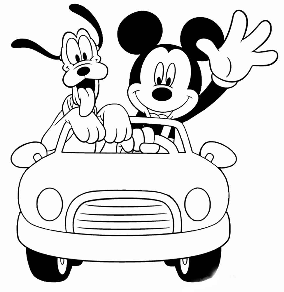 Mickey Mouse en pleine aventure sous un ciel étoilé