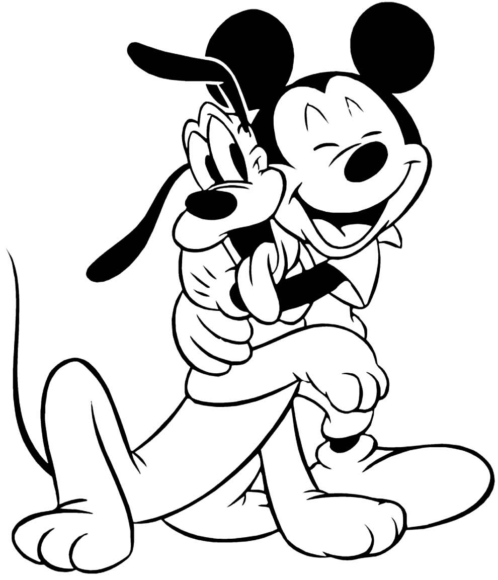 Mickey Mouse souriant dans un décor animé et joyeux