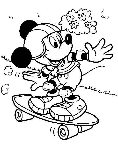 Mickey Mouse en train de sourire à côté de son ami Donald dans un décor joyeux