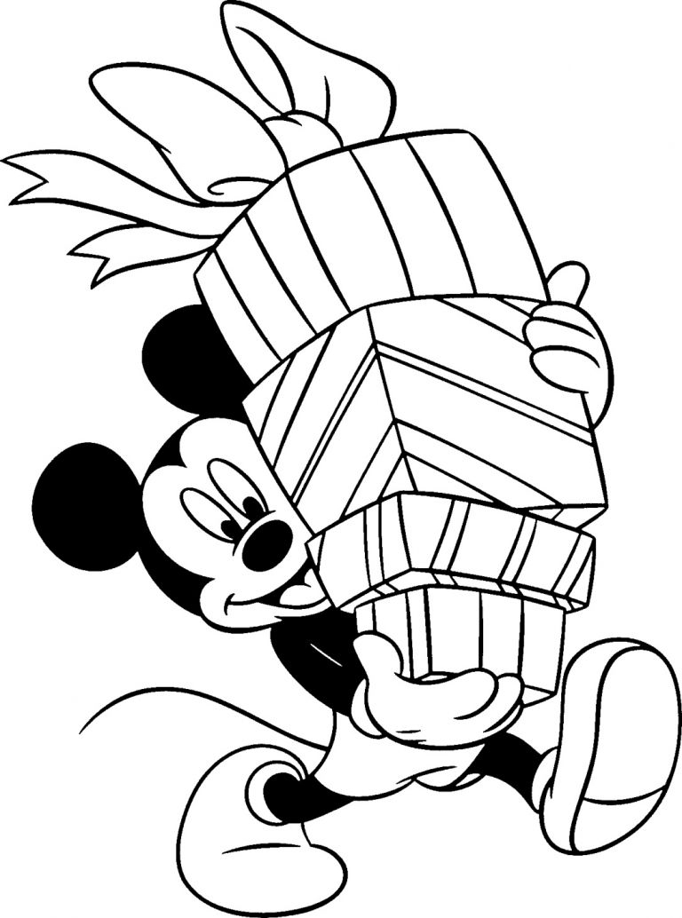 Mickey Mouse en train de sourire joyeusement dans un décor simple
