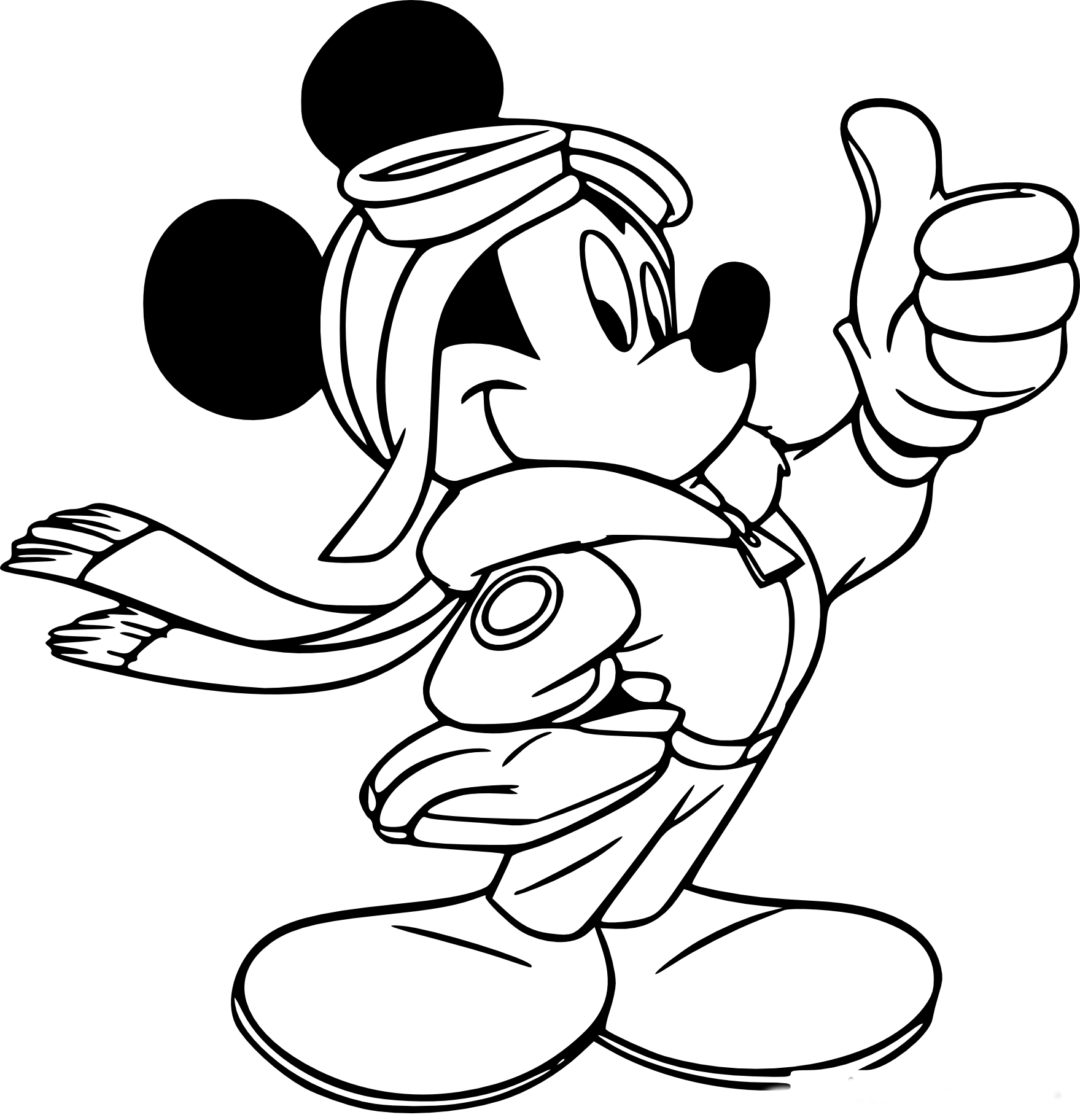 Mickey Mouse en pleine aventure avec des ballons