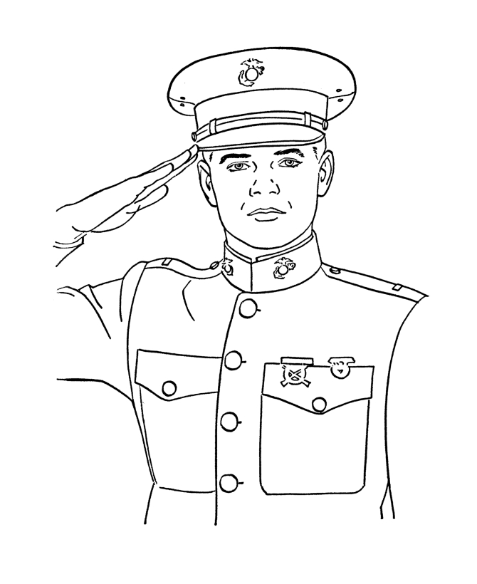Coloriage d'un soldat en action dans un environnement militaire