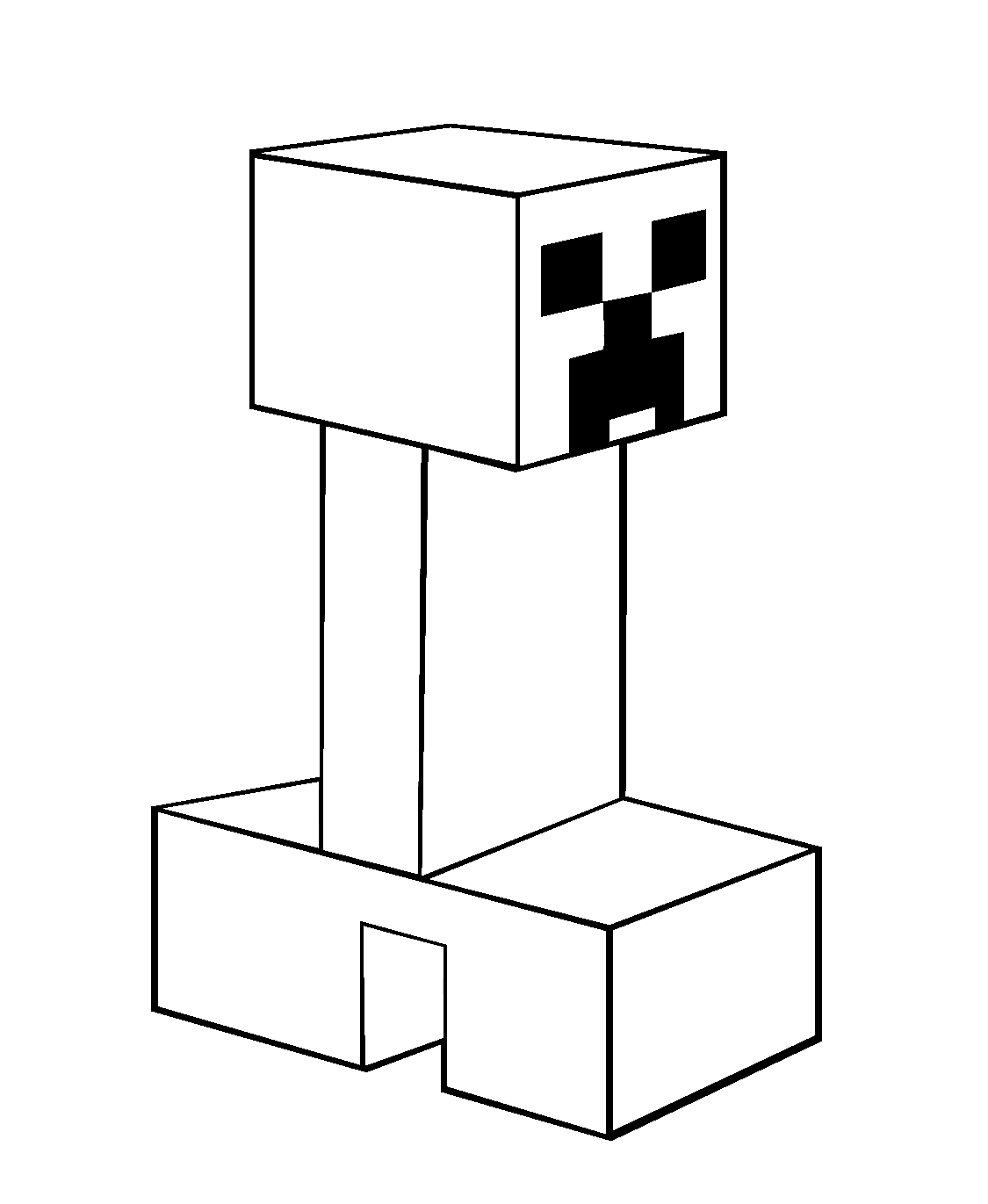 Scène de Minecraft avec un personnage en action dans un paysage pixelisé