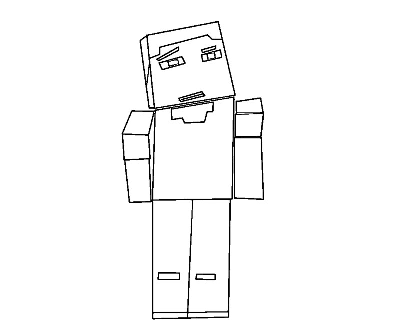 Coloriage de personnages emblématiques de Minecraft en pleine aventure