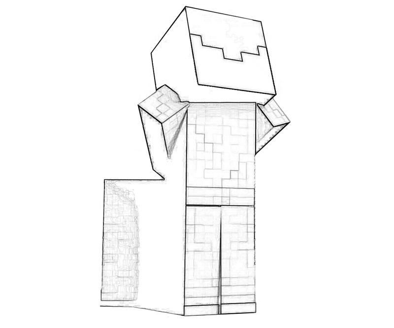 Personnages de Minecraft explorant un monde cubique