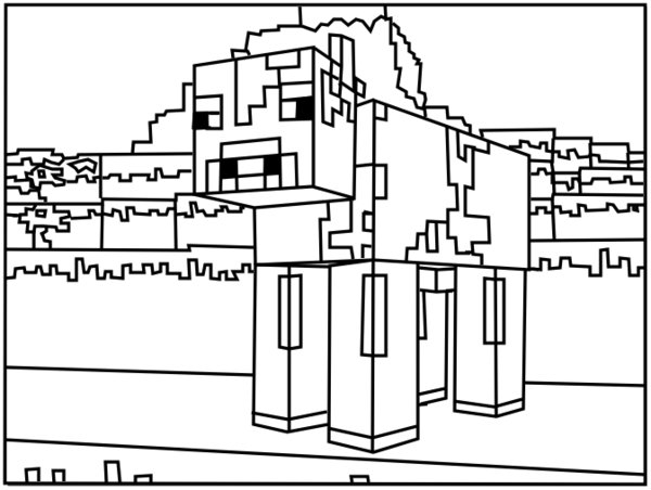 Coloriage de personnages emblématiques de Minecraft en pleine aventure