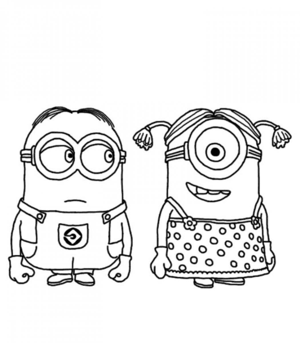 Minions joyeux en pleine aventure avec des accessoires amusants