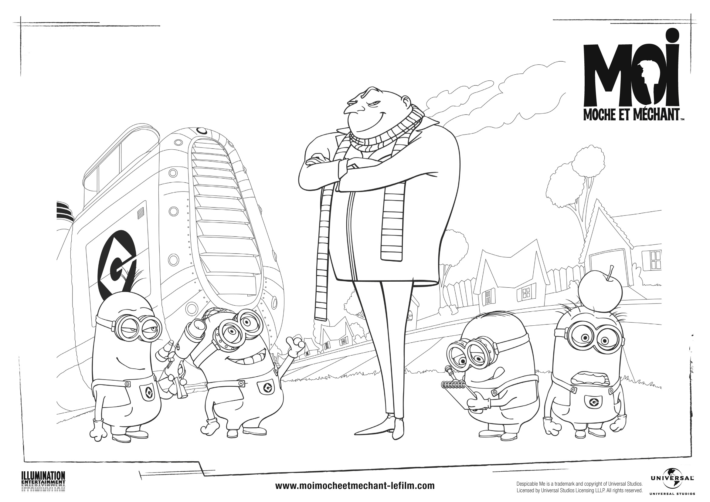 Minions joyeux en pleine activité ludique