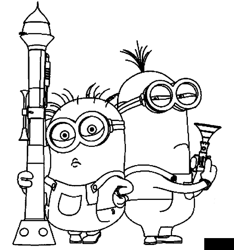 Minions en pleine activité ludique dans un décor joyeux
