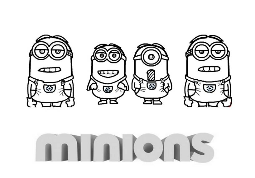 Minions joyeux en pleine aventure dans un décor ludique