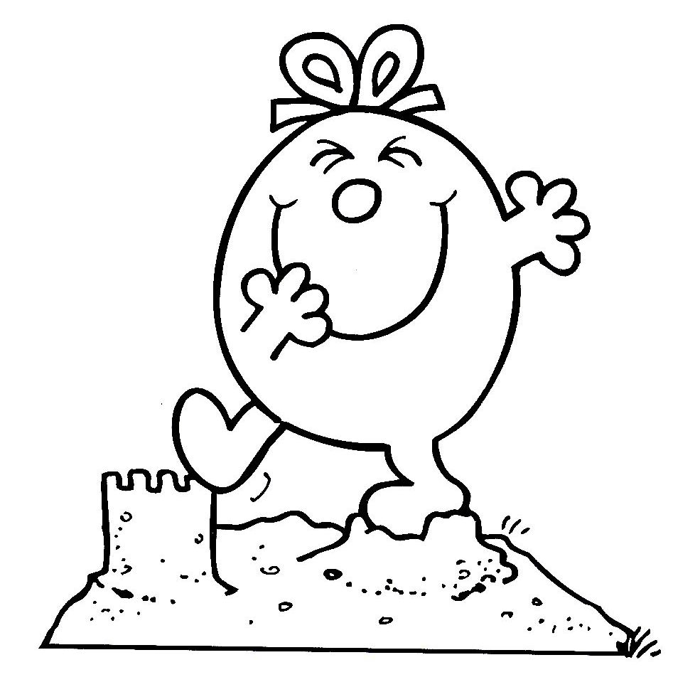Coloriage de Monsieur Madame en pleine aventure joyeuse