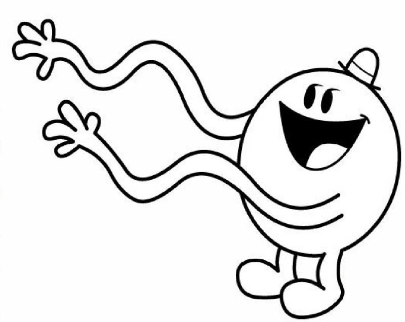 Coloriage de Monsieur Madame en pleine aventure joyeuse