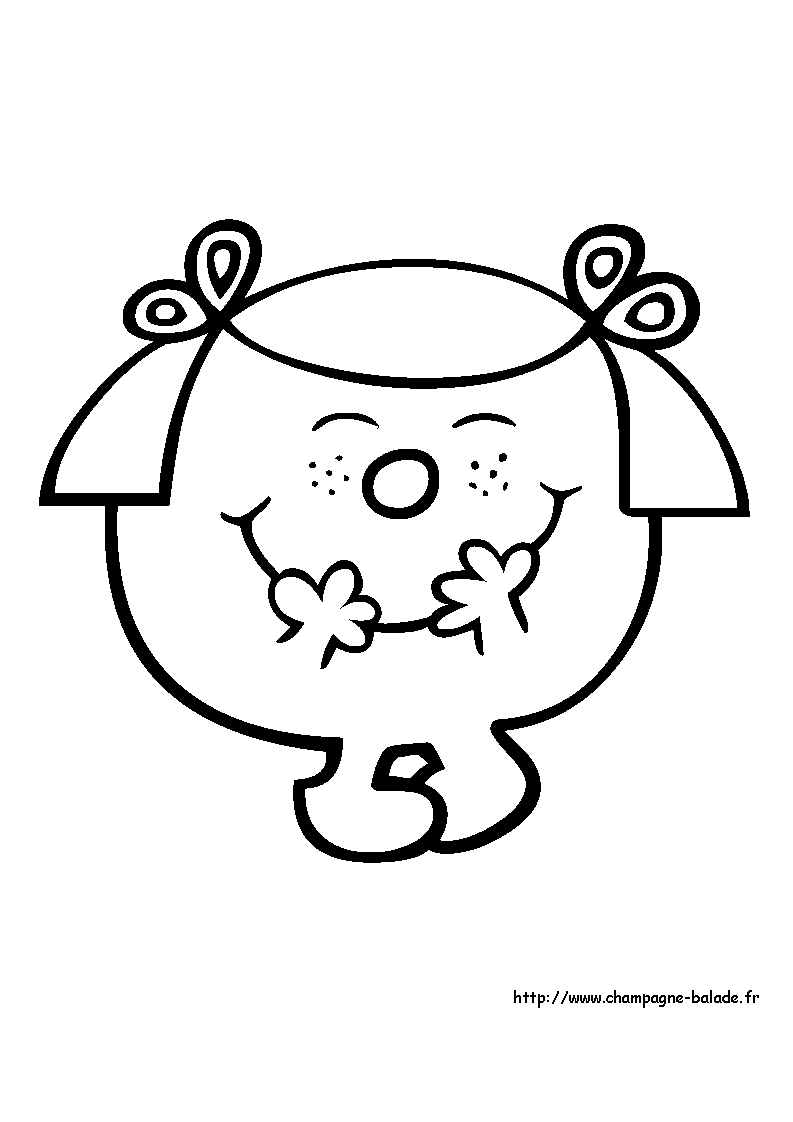 Coloriage de Monsieur Madame dans une scène joyeuse Coloriage de Monsieur Madame dans une scène joyeuse