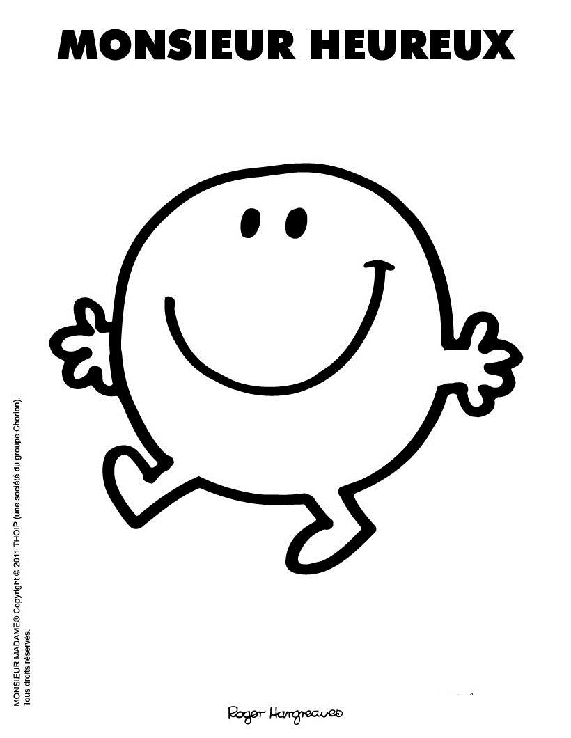 Coloriage de Monsieur Madame en pleine activité joyeuse Coloriage de Monsieur Madame en pleine activité joyeuse
