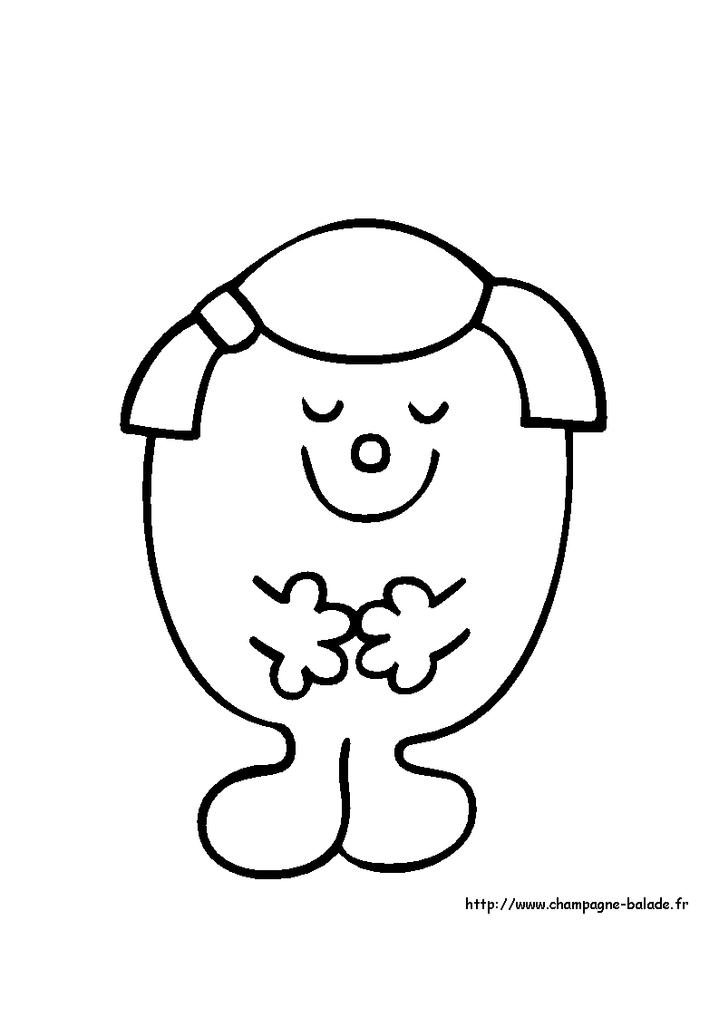 Coloriage de Monsieur Madame dans un décor simple et ludique Coloriage de Monsieur Madame dans un décor simple et ludique