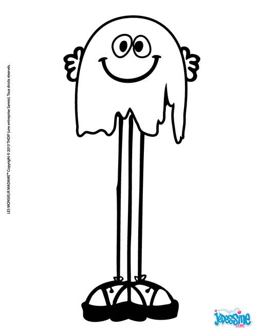 Coloriage de Monsieur Madame en pleine aventure dans un paysage joyeux