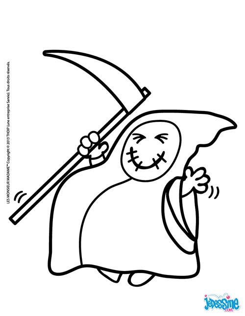 Coloriage de Monsieur Madame en pleine promenade dans un décor joyeux