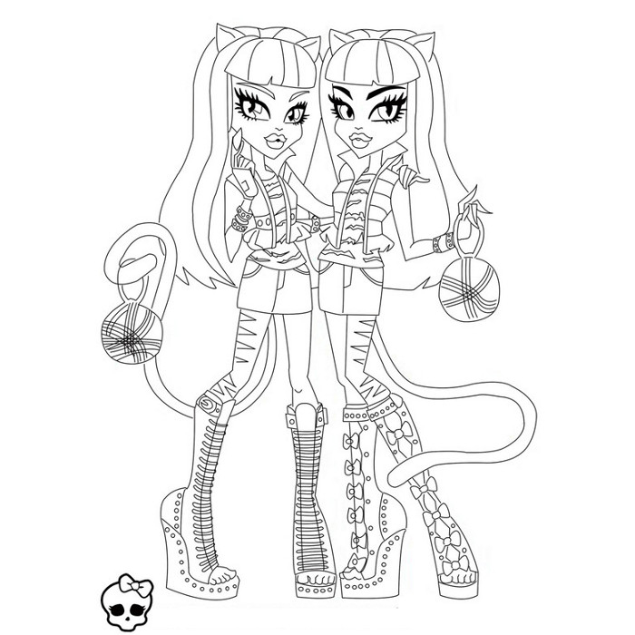 Personnage de Monster High avec un style unique en pleine pose