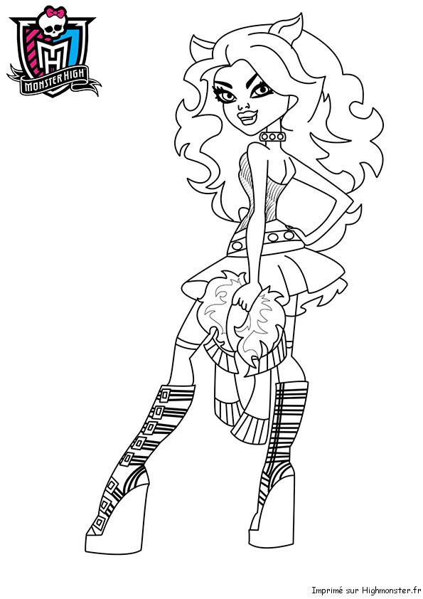 Un personnage Monster High en pleine pose artistique