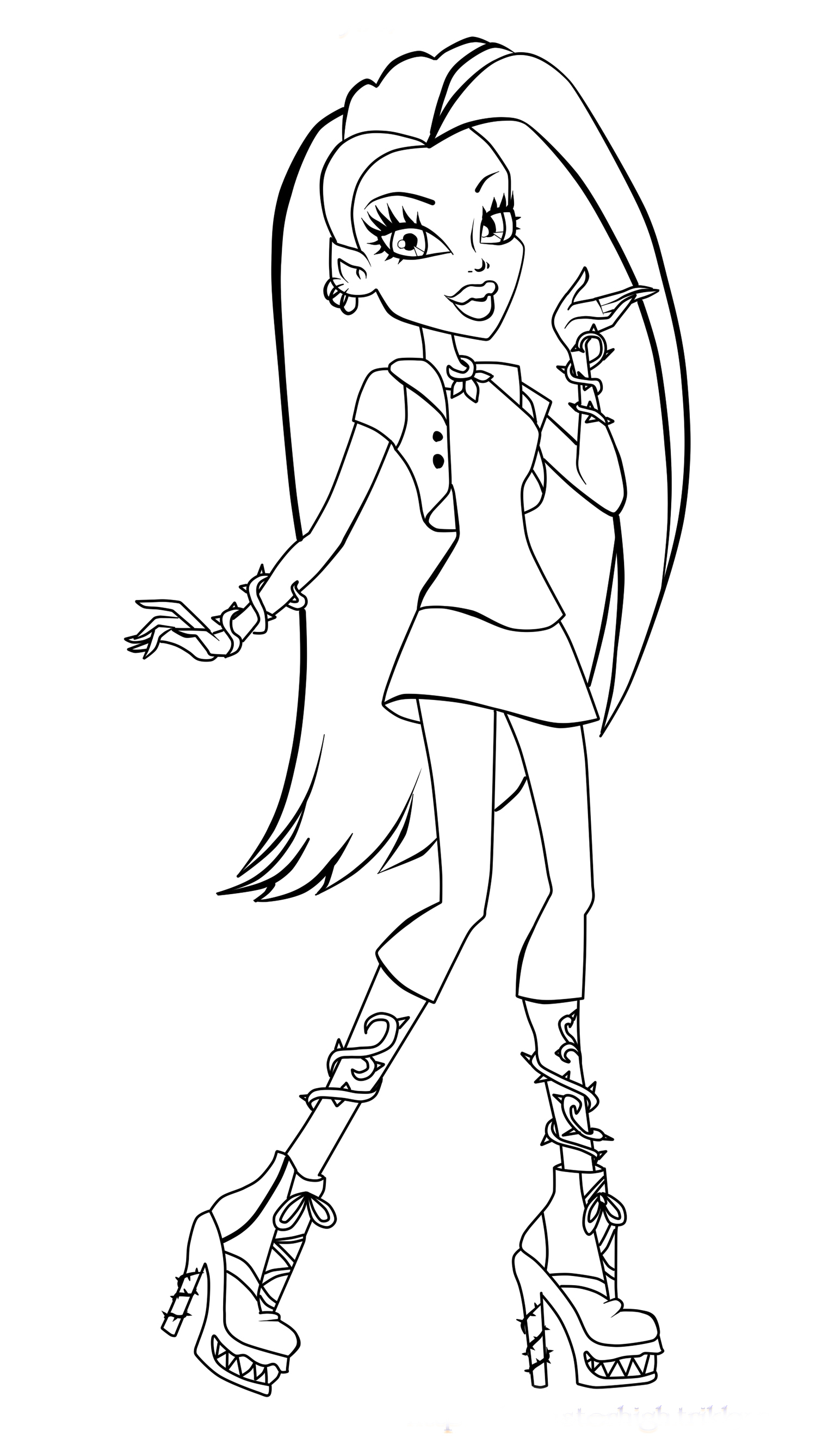 Personnage de Monster High en pleine pose dynamique