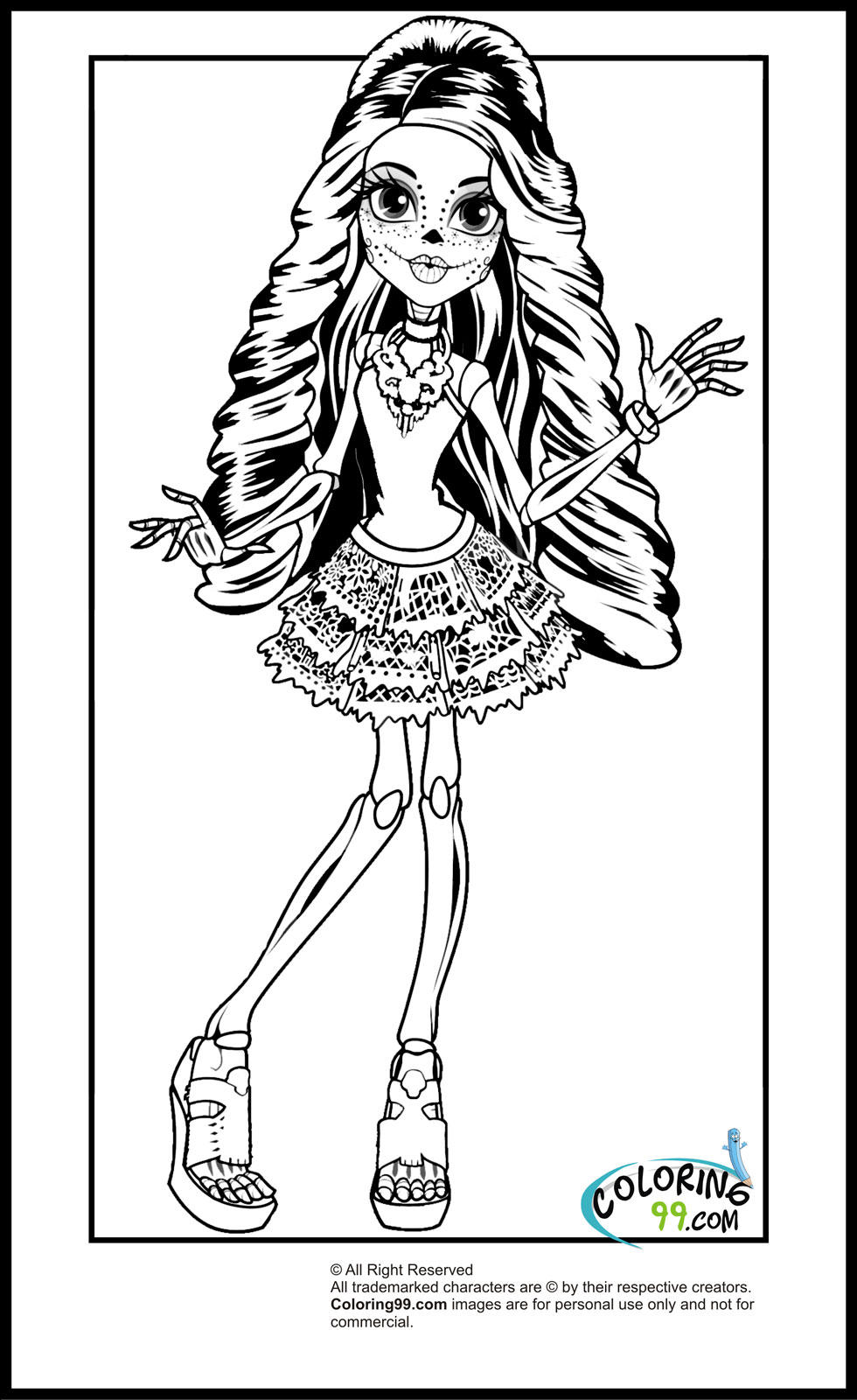 Personnage de Monster High en pleine pose dynamique